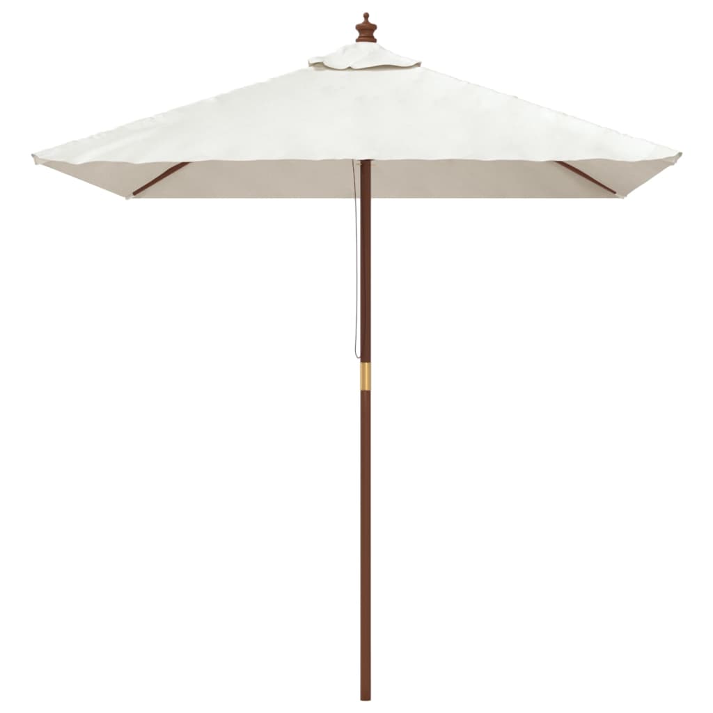 Ombrellone da Giardino con Palo in Legno Sabbia 198x198x231 cm | homemem39
