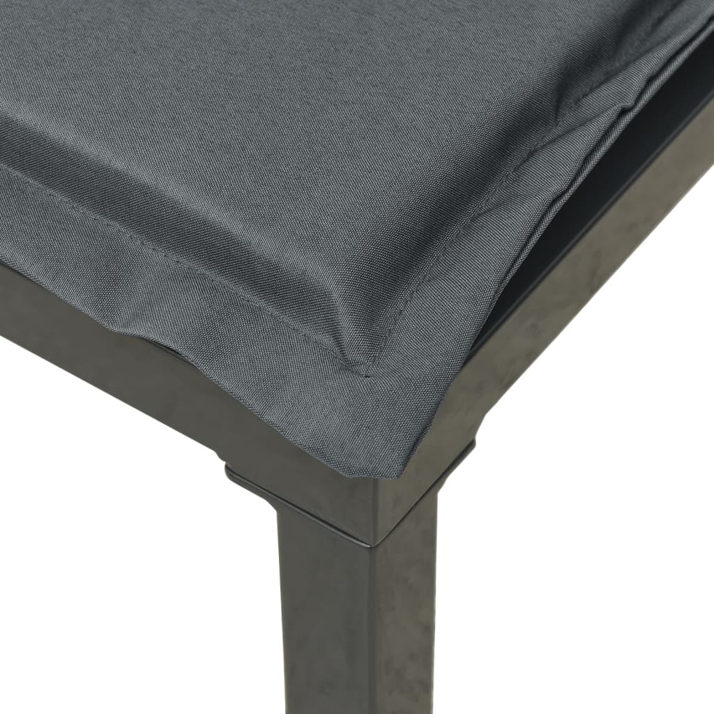 Set Salotto da Giardino 4 pz Nero e Grigio in Polyrattan | homemem39