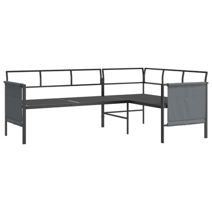 Set Salotto da Giardino 2 pz in Acciaio Antracite | homemem39