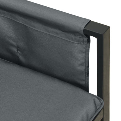 Set Salotto da Giardino 2 pz in Acciaio Antracite | homemem39