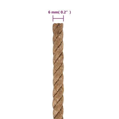 Corda in Juta Lunga 25 m Spessa 6 mm