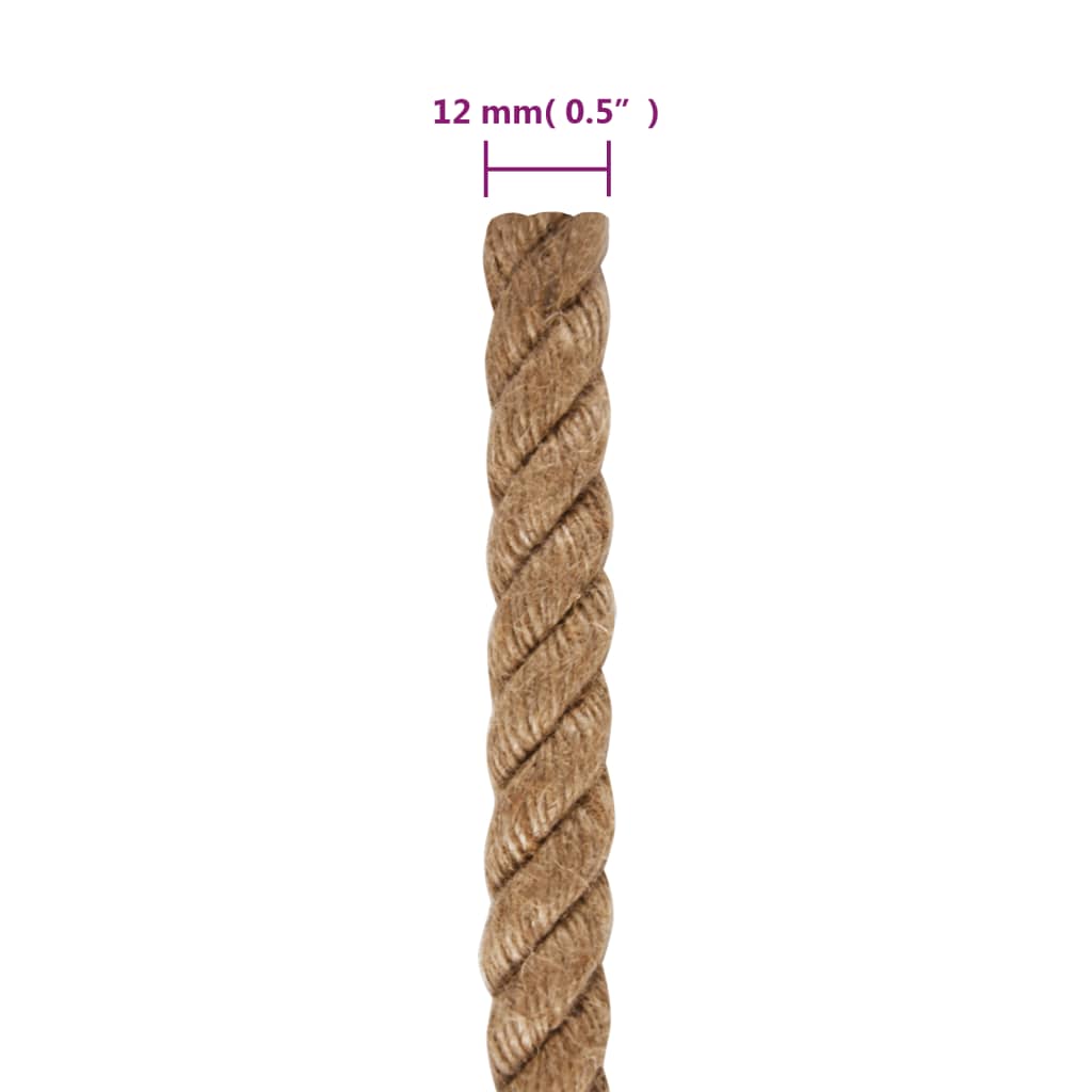 Corda in Juta Lunga 50 m Spessa 12 mm | homemem39
