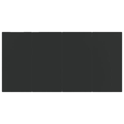 Set da Pranzo da Giardino 7 pz Nero - homemem39