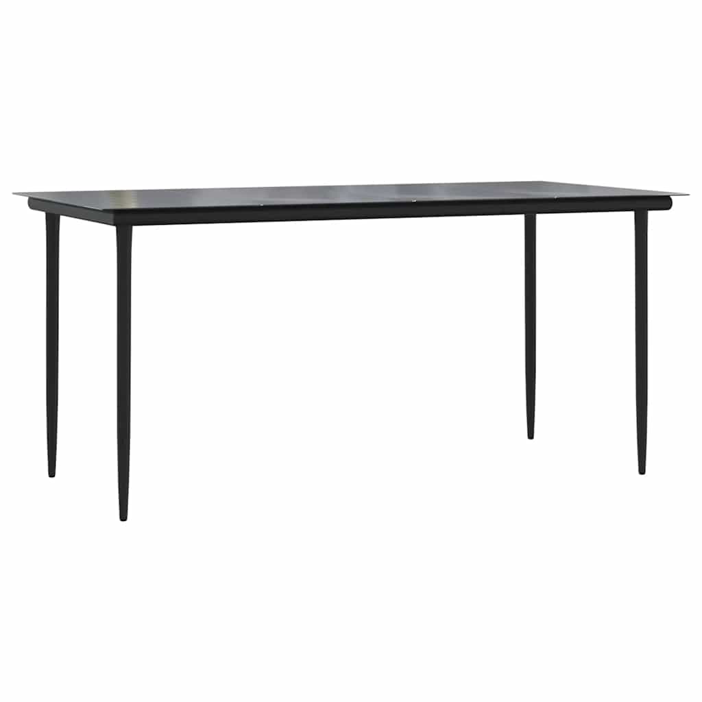 Set da Pranzo da Giardino 5 pz Nero | homemem39
