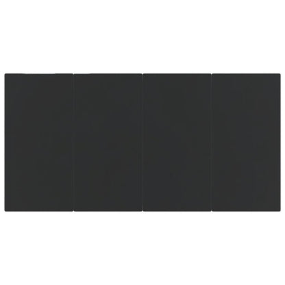 Set da Pranzo da Giardino 7 pz con Cuscini Nero - homemem39