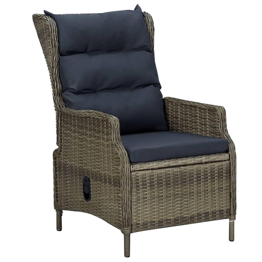 Set da Pranzo da Giardino 5 pz Marrone in Polyrattan | homemem39