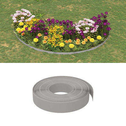 Bordatura da Giardino Grigia 10 m 10 cm in Polietilene | homemem39