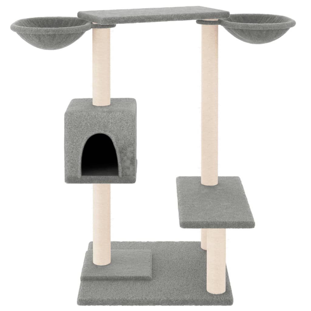 Albero per Gatti con Tiragraffi Grigio Chiaro 82 cm - homemem39