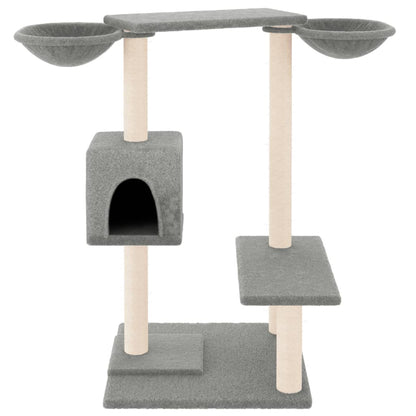 Albero per Gatti con Tiragraffi Grigio Chiaro 82 cm - homemem39