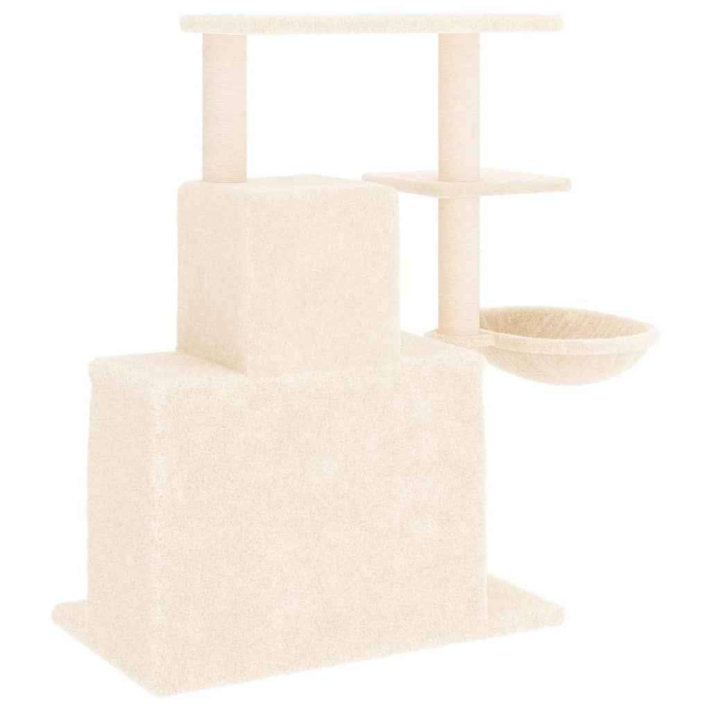 Albero per Gatti con Tiragraffi in Sisal Crema 83 cm | homemem39
