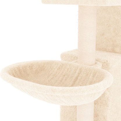 Albero per Gatti con Tiragraffi in Sisal Crema 83 cm | homemem39