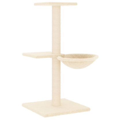 Albero per Gatti con Tiragraffi in Sisal Crema 72 cm | homemem39