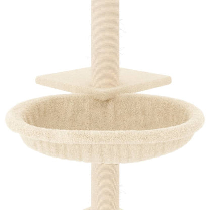 Albero per Gatti con Tiragraffi in Sisal Crema 72 cm | homemem39