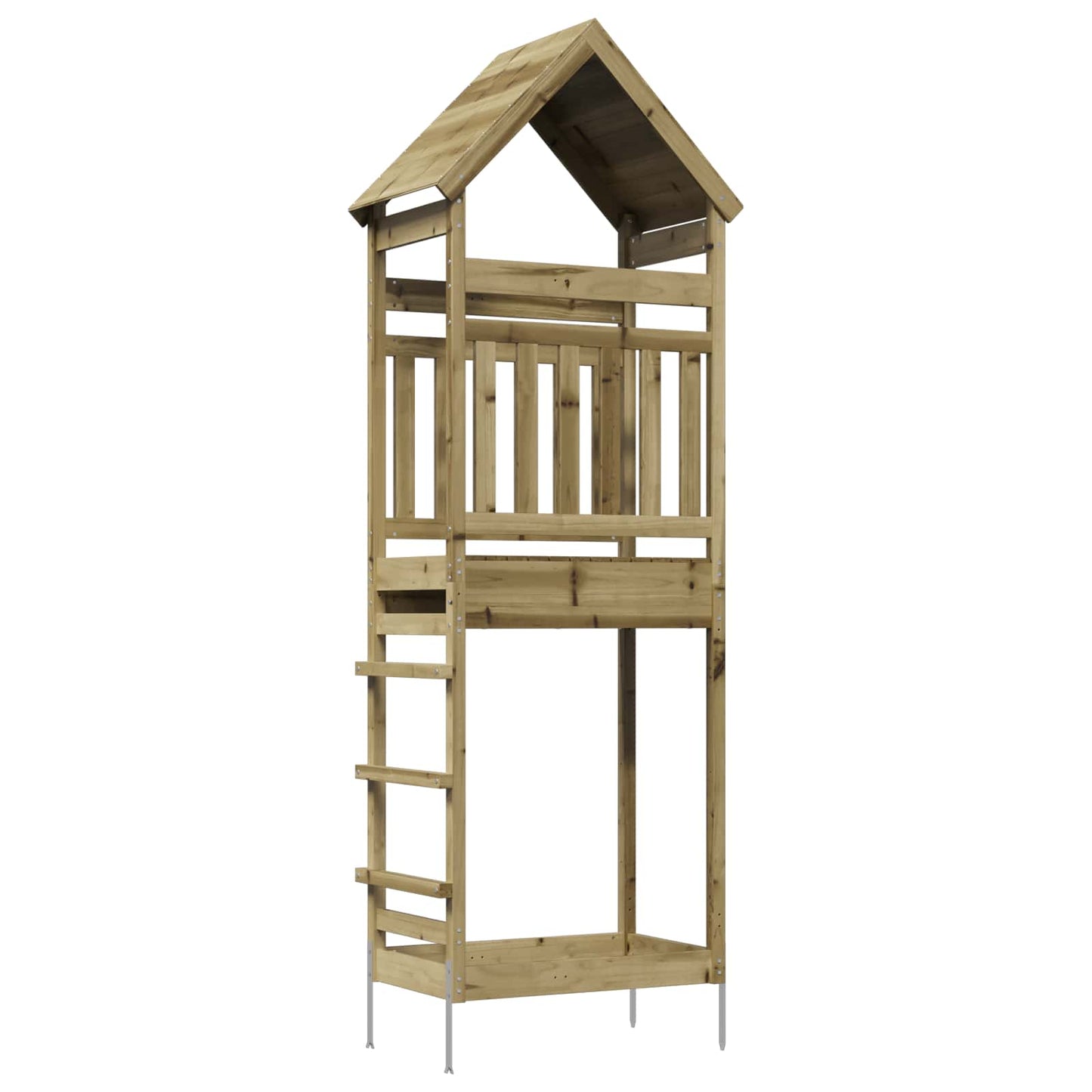 Torre da Gioco per Esterni Naturale Pino impregnato solido | homemem39