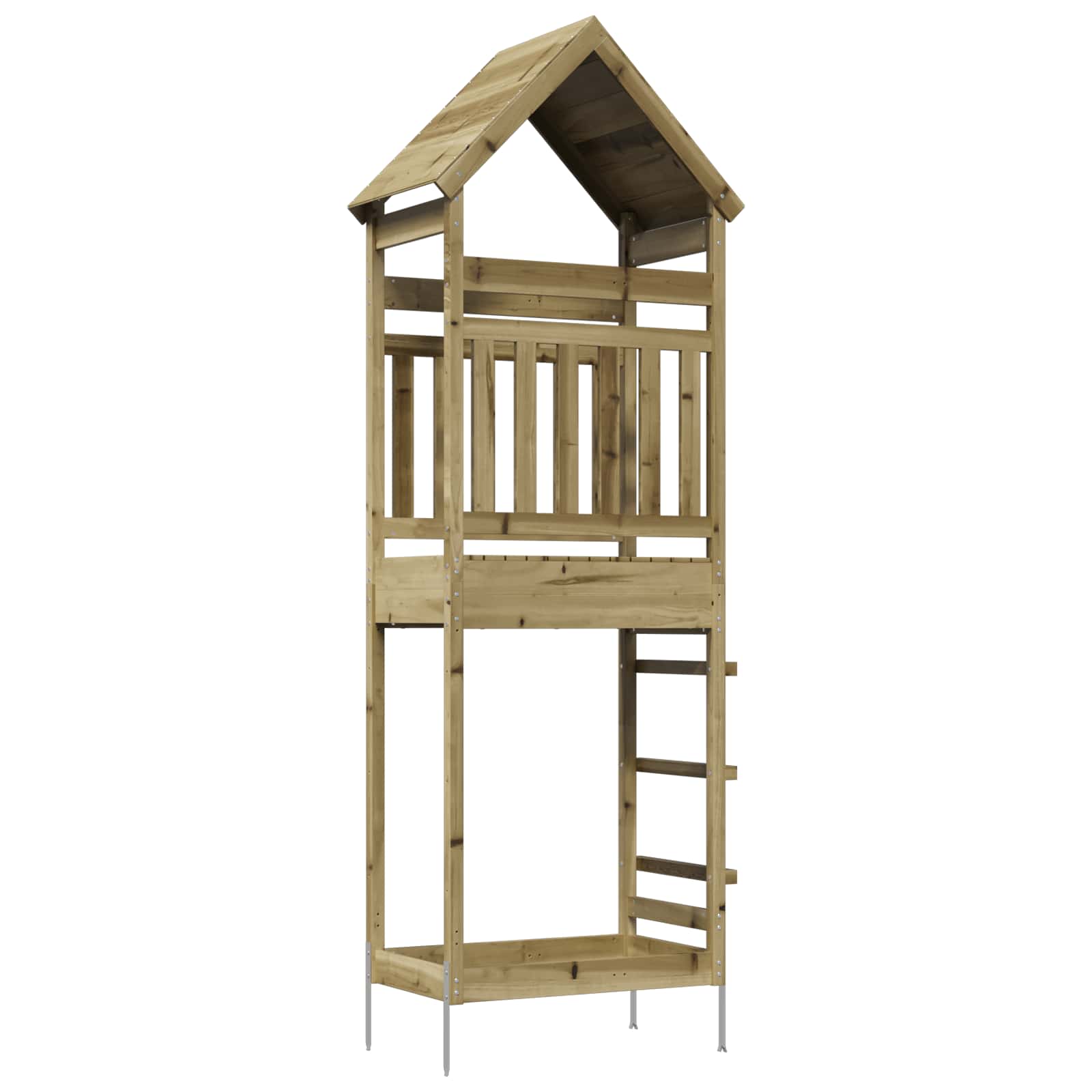 Torre da Gioco per Esterni Naturale Pino impregnato solido | homemem39