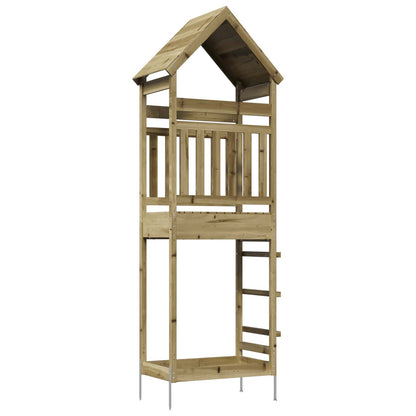 Torre da Gioco per Esterni Naturale Pino impregnato solido | homemem39