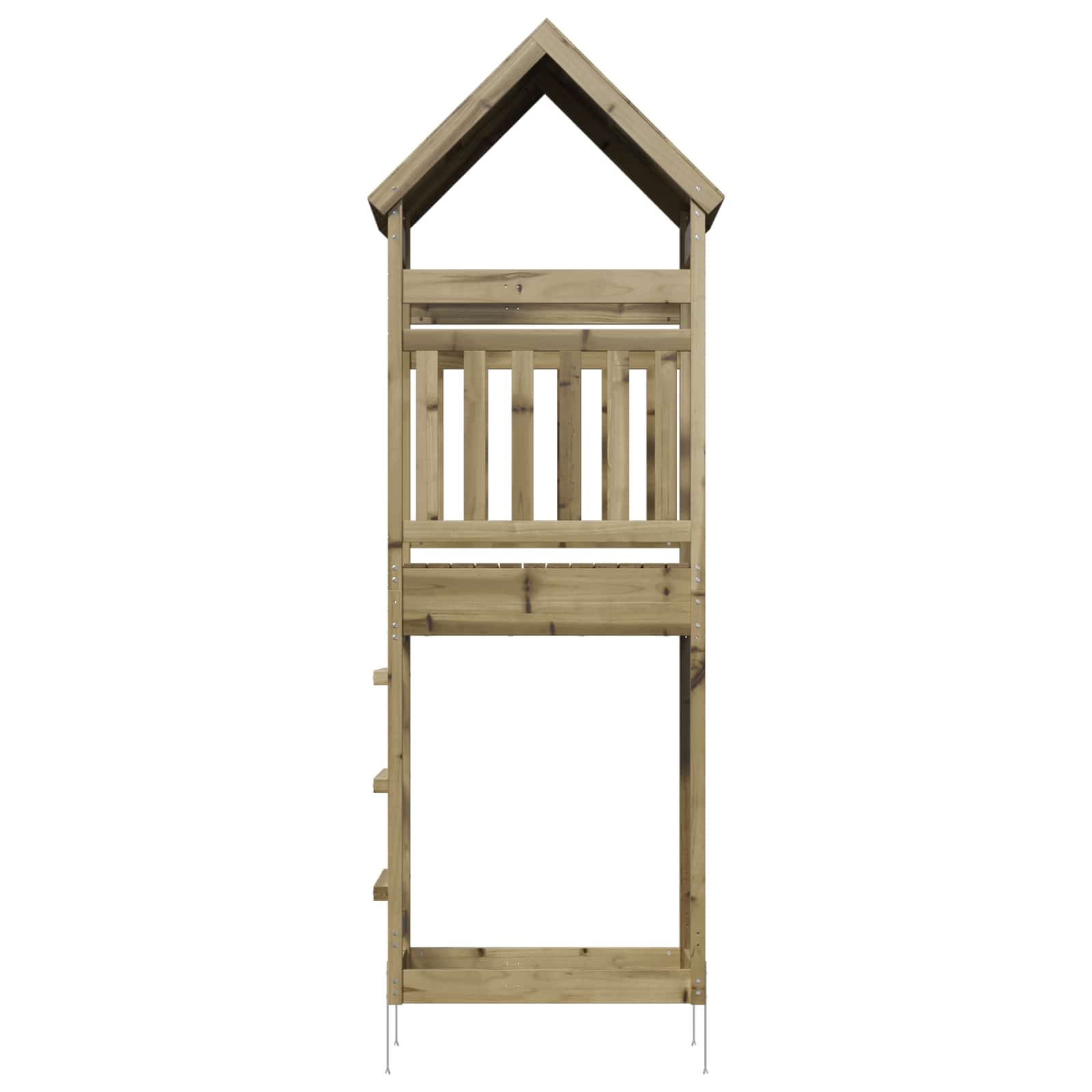 Torre da Gioco per Esterni Naturale Pino impregnato solido | homemem39
