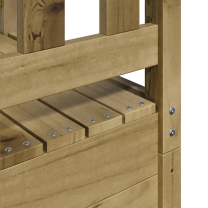 Torre da Gioco per Esterni Naturale Pino Solido Impregnato | homemem39