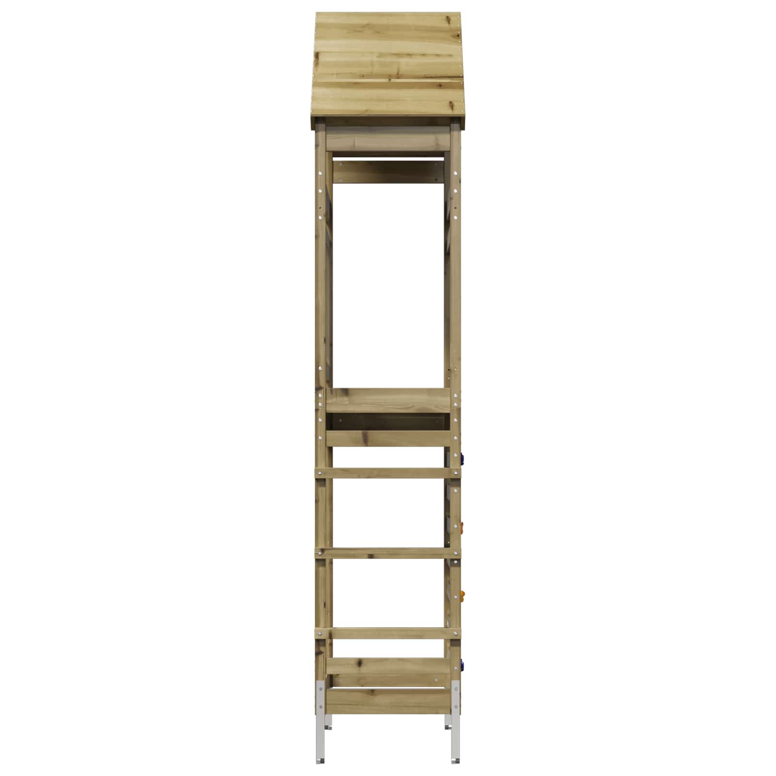 Torre da Gioco per Esterni Naturale Pino Solido Impregnato | homemem39