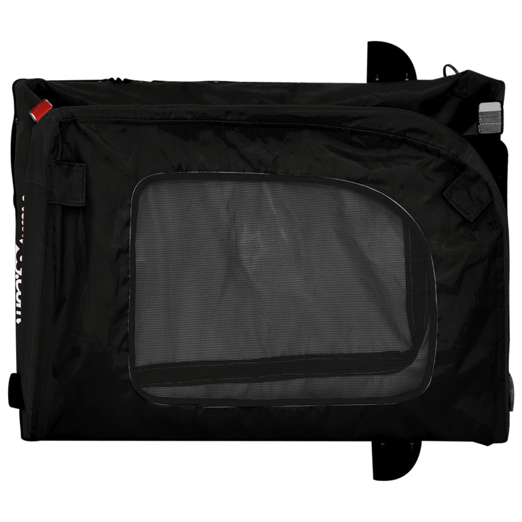 Rimorchio da Bici per Animali Nero Oxford e Ferro - homemem39