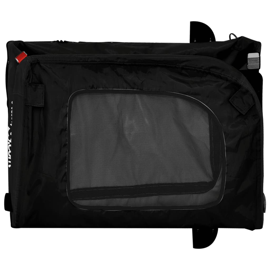 Rimorchio da Bici per Animali Nero Oxford e Ferro - homemem39