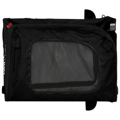 Rimorchio da Bici per Animali Nero Oxford e Ferro - homemem39