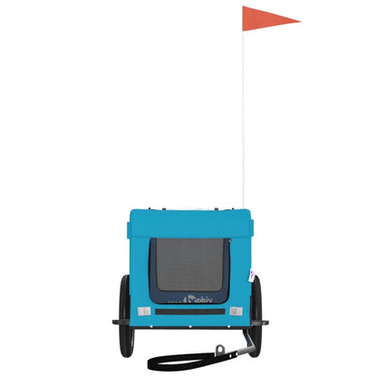 Rimorchio da Bici per Animali Blu e Nero Oxford e Ferro - homemem39