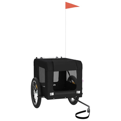 Rimorchio da Bici per Animali Nero Oxford e Ferro - homemem39