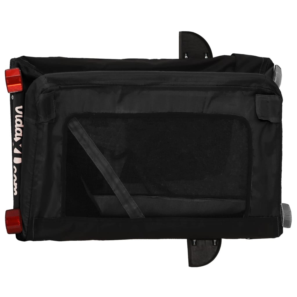 Rimorchio da Bici per Animali Nero Oxford e Ferro - homemem39