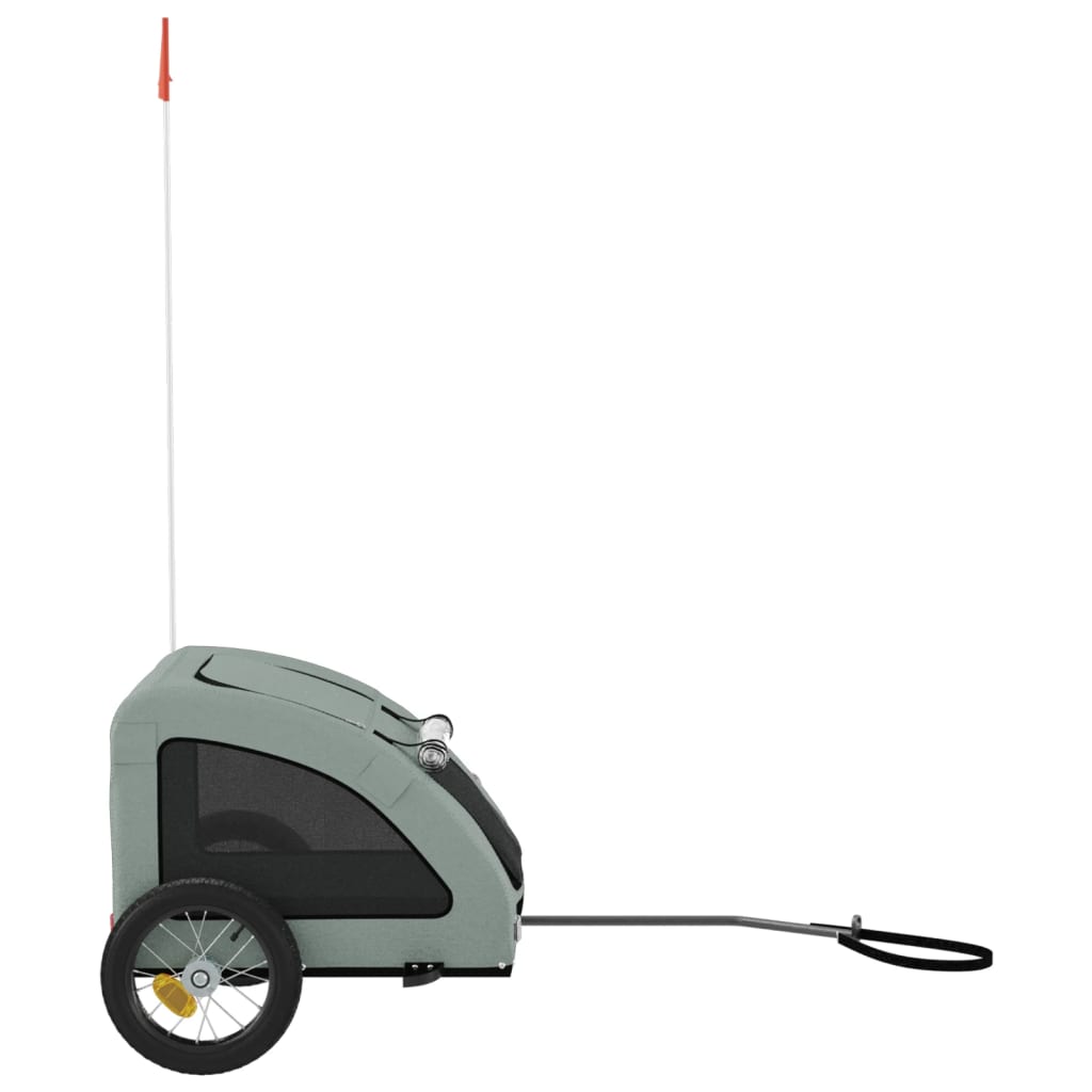 Rimorchio da Bici per Animali Grigio Oxford e Ferro - homemem39