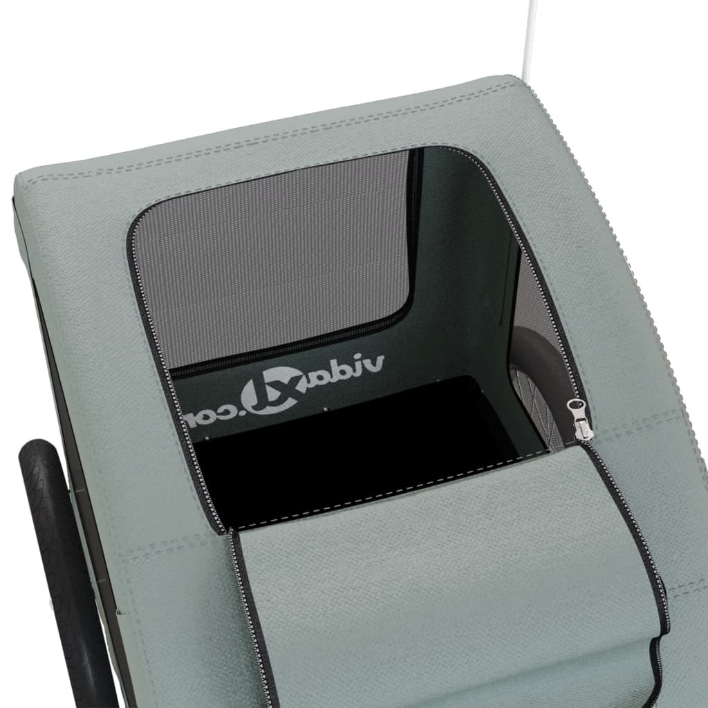 Rimorchio da Bici per Animali Grigio Oxford e Ferro - homemem39