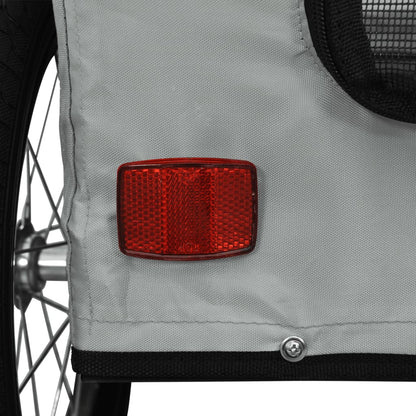 Rimorchio da Bici per Animali Grigio Oxford e Ferro | homemem39