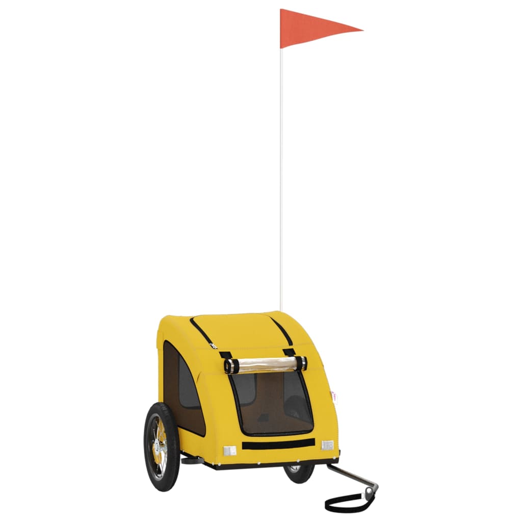 Rimorchio da Bici per Animali Giallo Oxford e Ferro - homemem39
