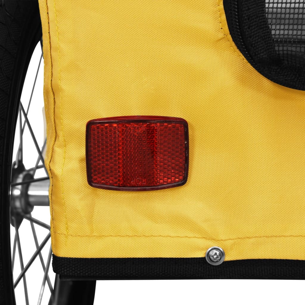 Rimorchio da Bici per Animali Giallo Oxford e Ferro | homemem39