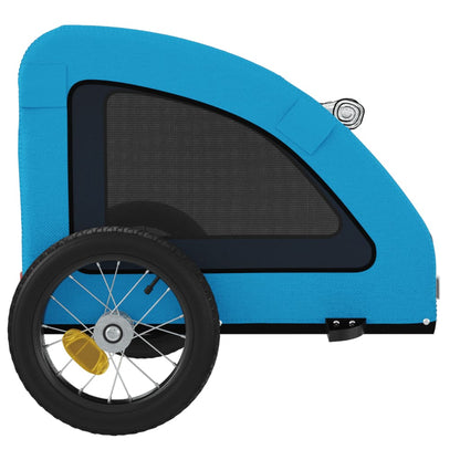 Rimorchio da Bici per Animali Blu Oxford e Ferro | homemem39