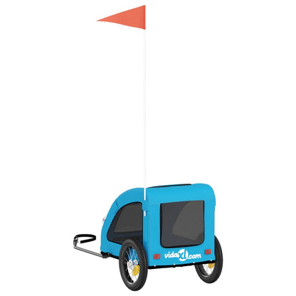 Rimorchio da Bici per Animali Blu Oxford e Ferro | homemem39