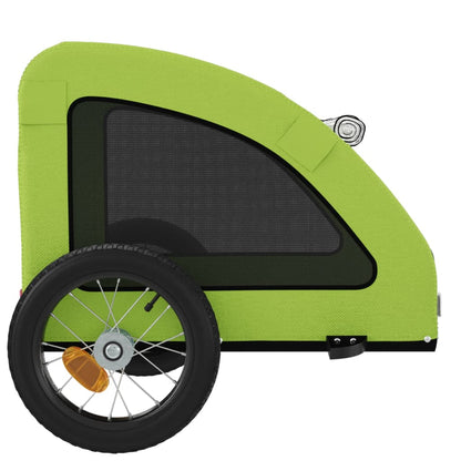 Rimorchio da Bici per Animali Verde Oxford e Ferro | homemem39