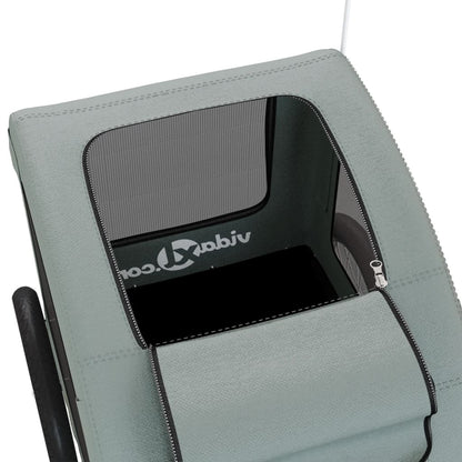 Rimorchio da Bici per Animali Grigio Oxford e Ferro - homemem39