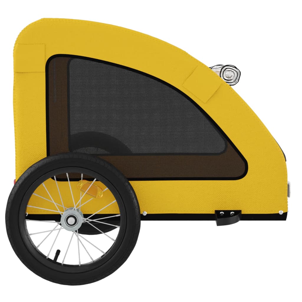 Rimorchio da Bici per Animali Giallo Oxford e Ferro | homemem39