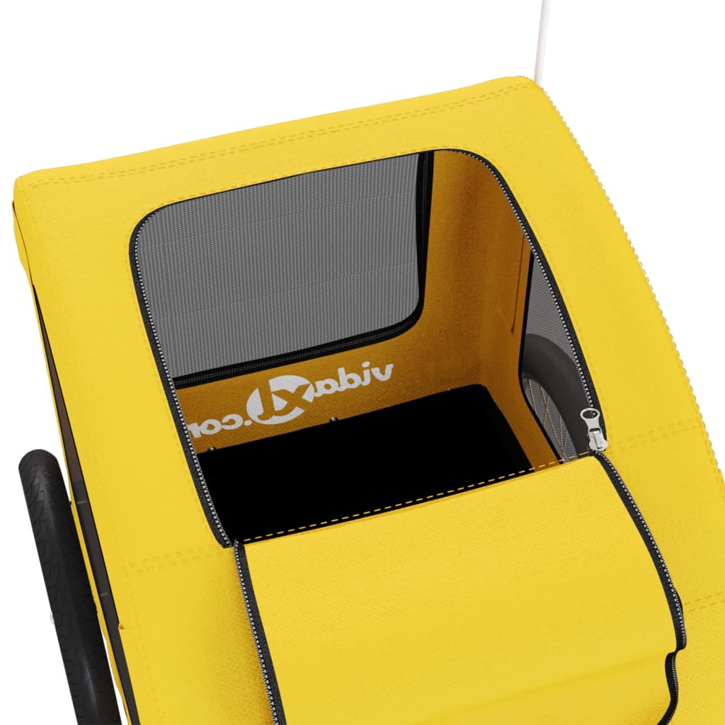 Rimorchio da Bici per Animali Giallo Oxford e Ferro - homemem39