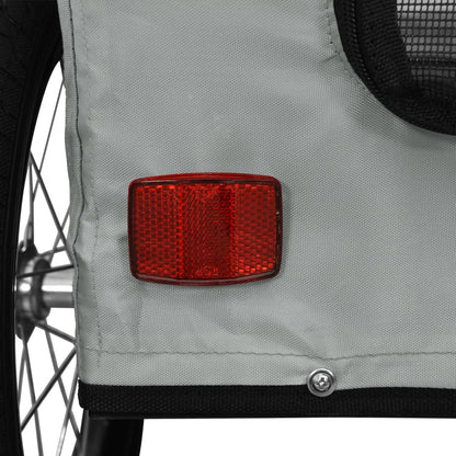 Rimorchio da Bici per Animali Grigio Oxford e Ferro | homemem39