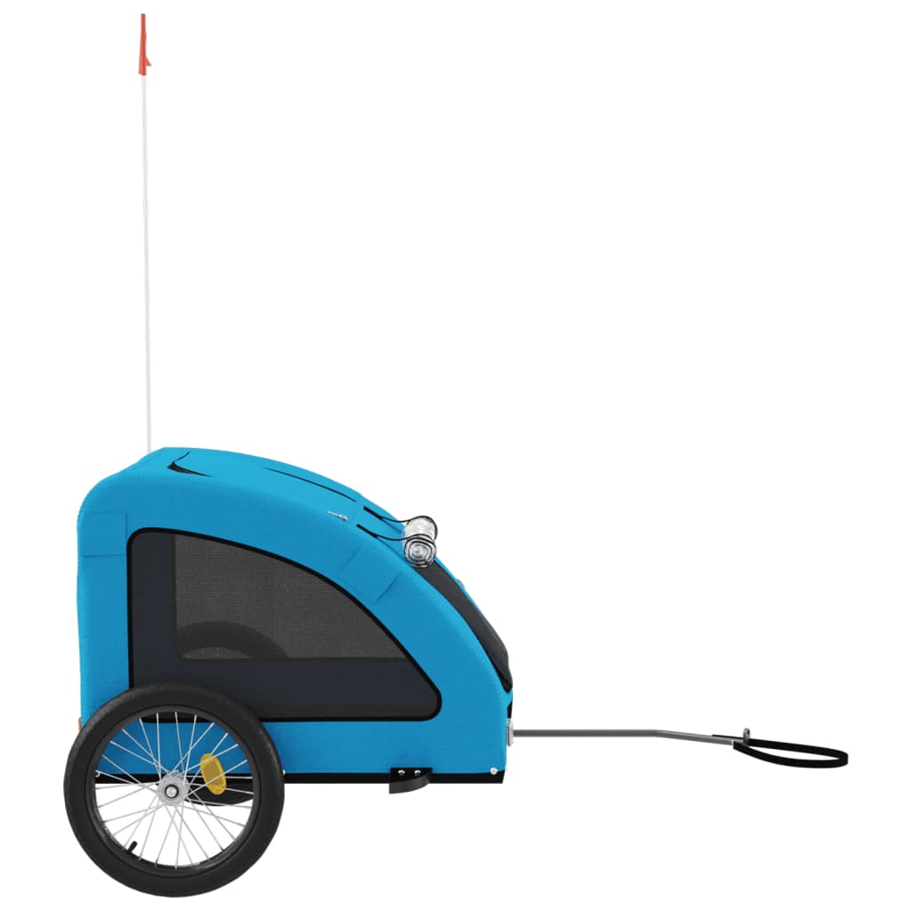 Rimorchio da Bici per Animali Blu Oxford e Ferro | homemem39