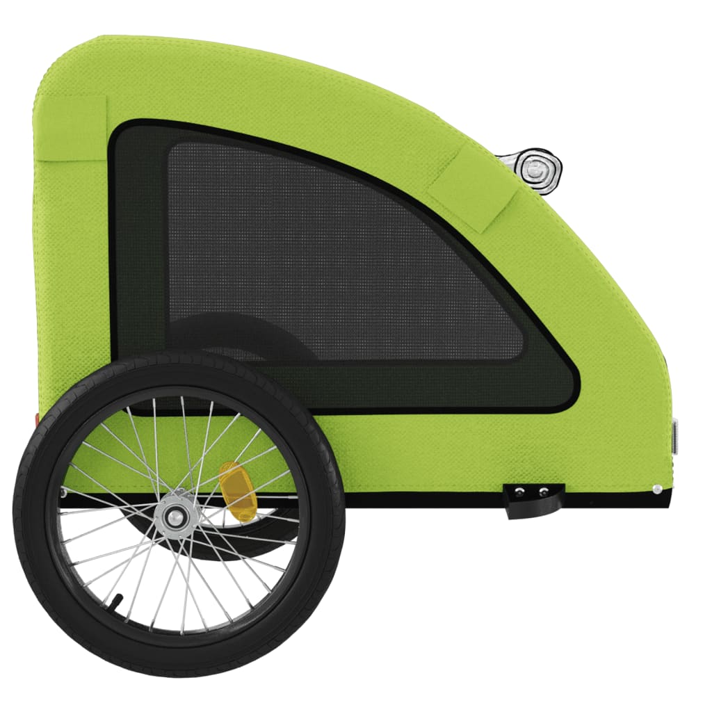 Rimorchio da Bici per Animali Verde Oxford e Ferro | homemem39