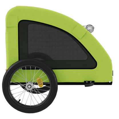Rimorchio da Bici per Animali Verde Oxford e Ferro | homemem39