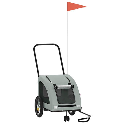 Rimorchio da Bici per Animali Grigio Oxford e Ferro - homemem39