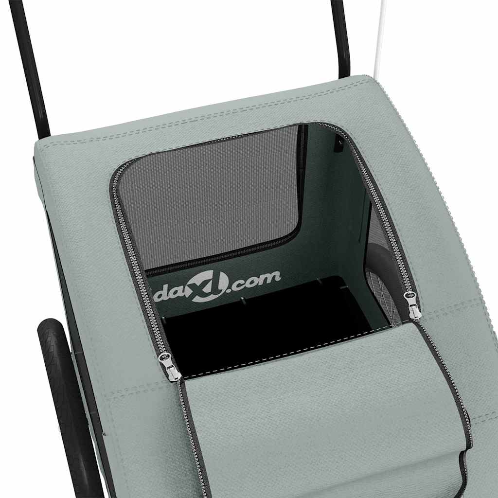 Rimorchio da Bici per Animali Grigio Oxford e Ferro - homemem39