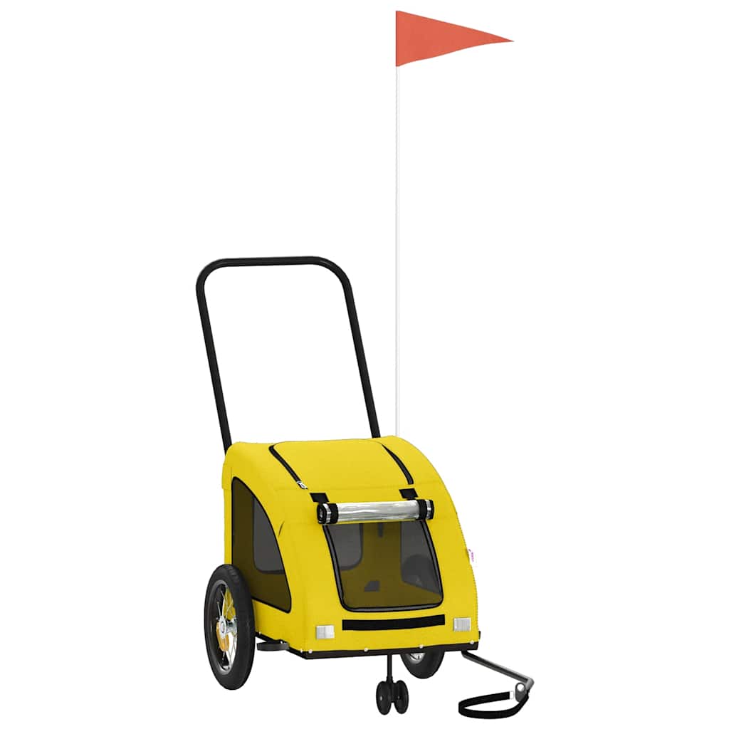 Rimorchio da Bici per Animali Giallo Oxford e Ferro - homemem39