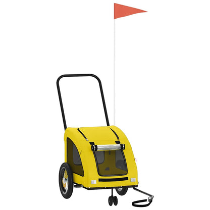 Rimorchio da Bici per Animali Giallo Oxford e Ferro - homemem39