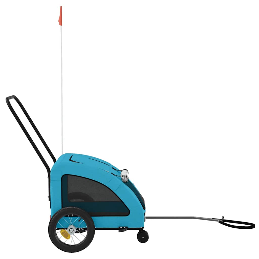 Rimorchio da Bici per Animali Blu Oxford e Ferro | homemem39