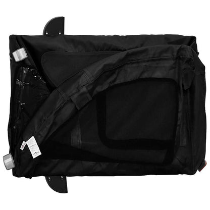 Rimorchio da Bici per Animali Nero Oxford e Ferro - homemem39